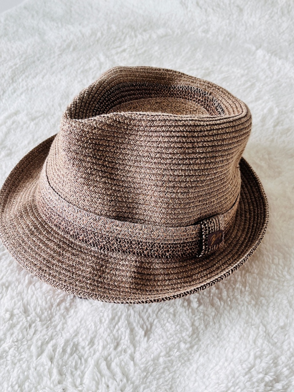 Bailey of Hollywood S Billy Braided Packable Fedora Trilby Hat - Espresso-Brown